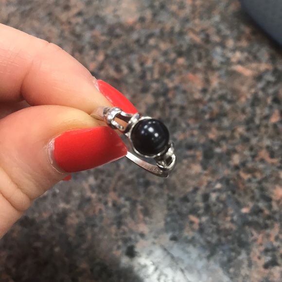 Fortune Teller ring black pearl by Vantel Pearls🖤 - Picture 3 of 5